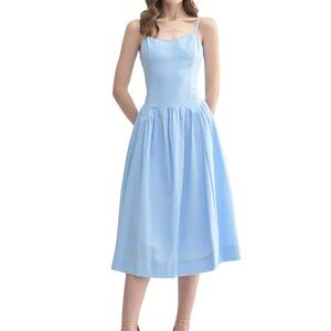 All in Favor | Dresses | Midi Dress Pliss Empire Waist | Poshmark